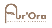 Logo marron dark d'Aur'Ôra Massage